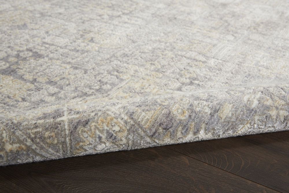 Nourison Lustrous Weave LUW02 Runner Rug - Grey &amp; Beige