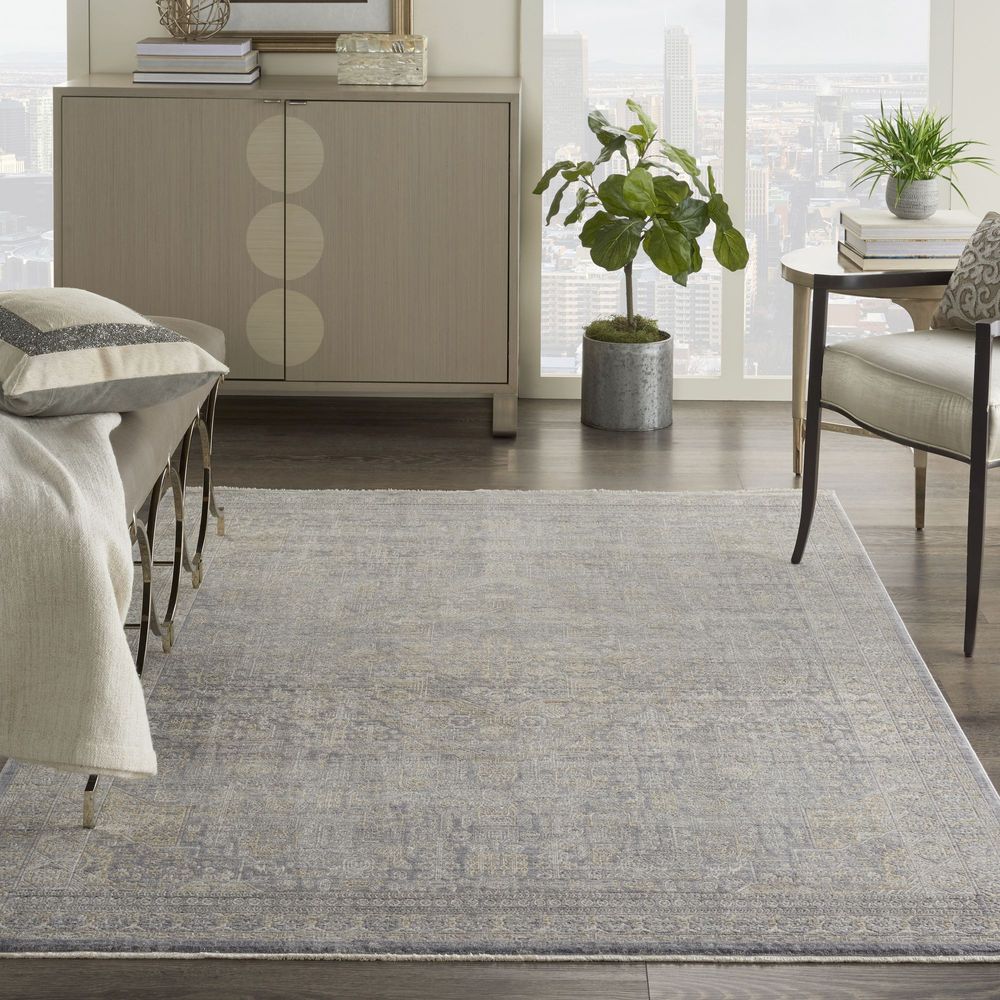 Nourison Lustrous Weave LUW02 Rug - Grey &amp; Beige