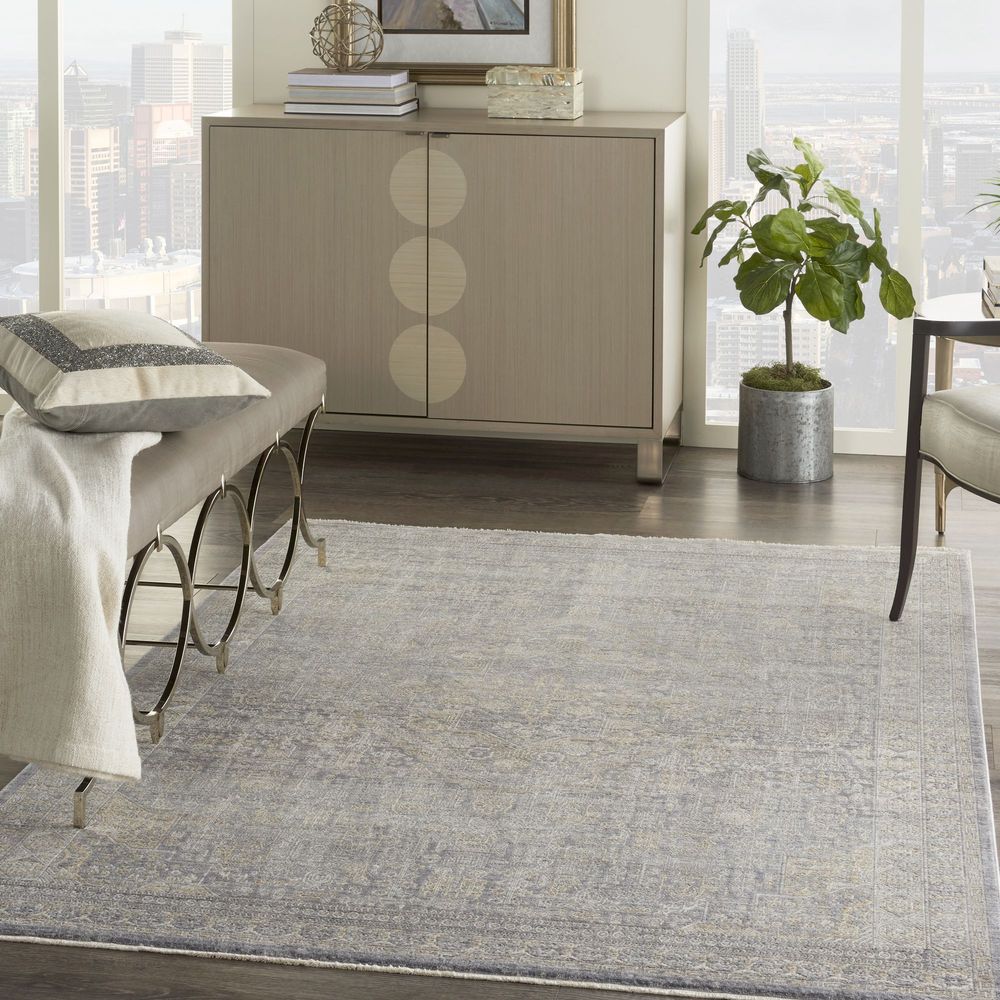 Nourison Lustrous Weave LUW02 Rug - Grey &amp; Beige