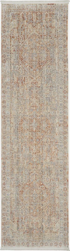 Nourison Lustrous Weave LUW02 Runner Rug - Grey &amp; Brick