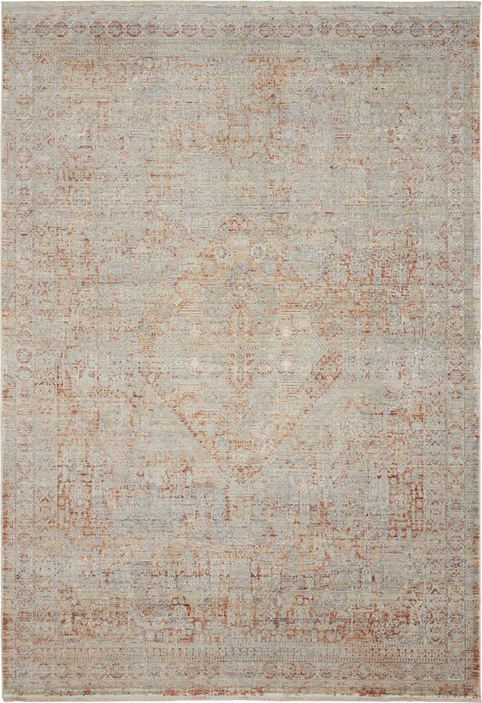 Nourison Lustrous Weave LUW02 Rug - Grey &amp; Brick