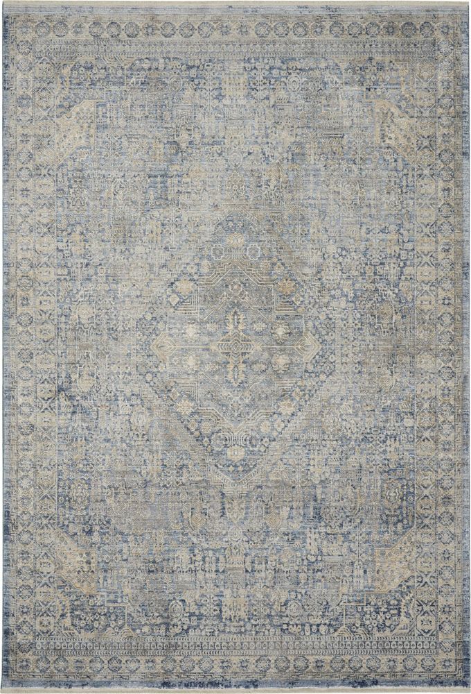 Nourison Lustrous Weave LUW02 Rug - Blue &amp; Ivory