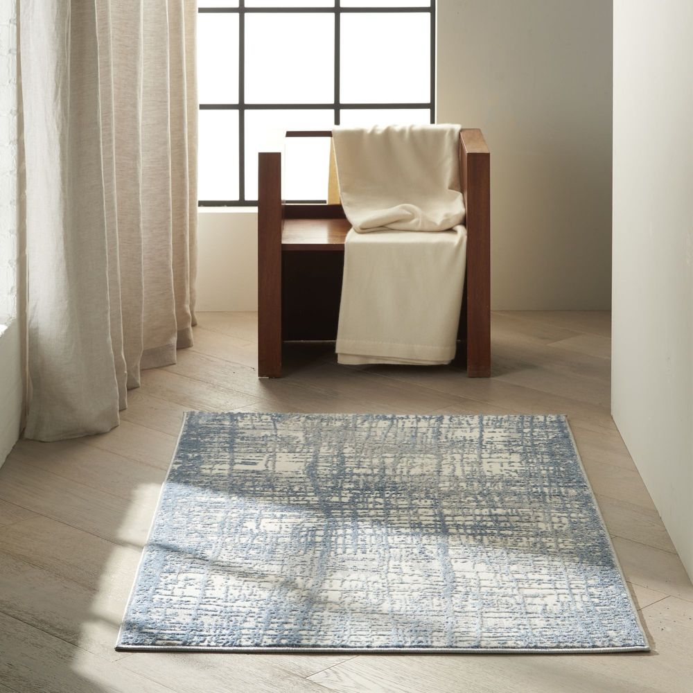 Calvin Klein CK950 Rush Rug - Ivory Blue