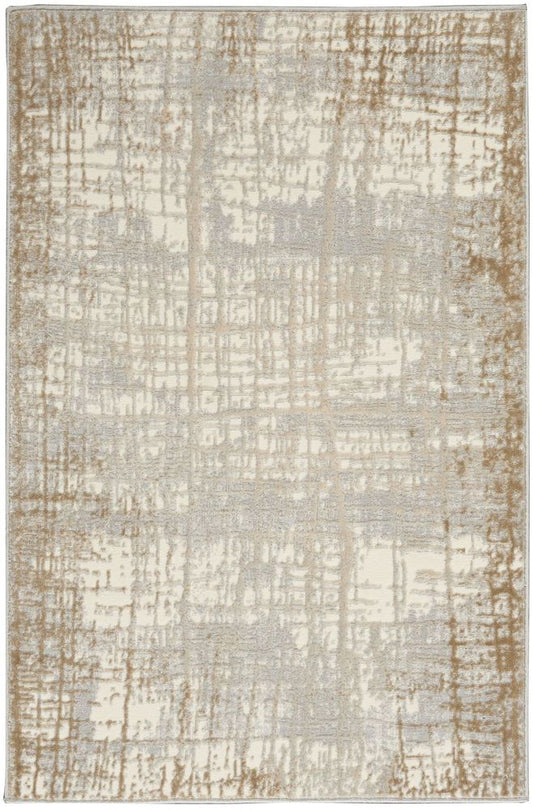 Calvin Klein CK950 Rush Rug - Ivory &amp; Taupe