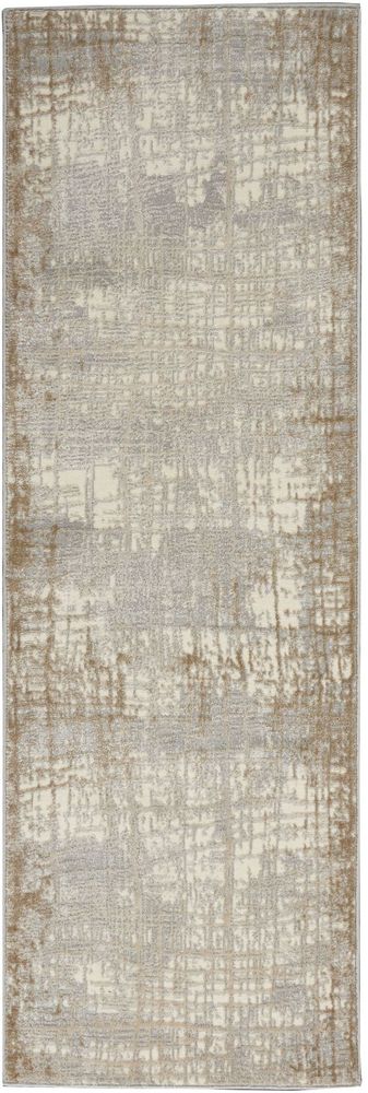 Calvin Klein CK950 Rush Runner Rug - Ivory &amp; Taupe