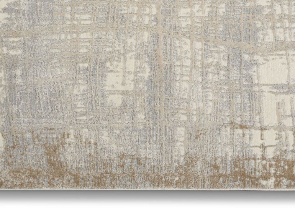 Calvin Klein CK950 Rush Runner Rug - Ivory &amp; Taupe