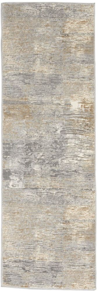 Nourison Solace SLA01 Runner Rug - Grey &amp; Beige