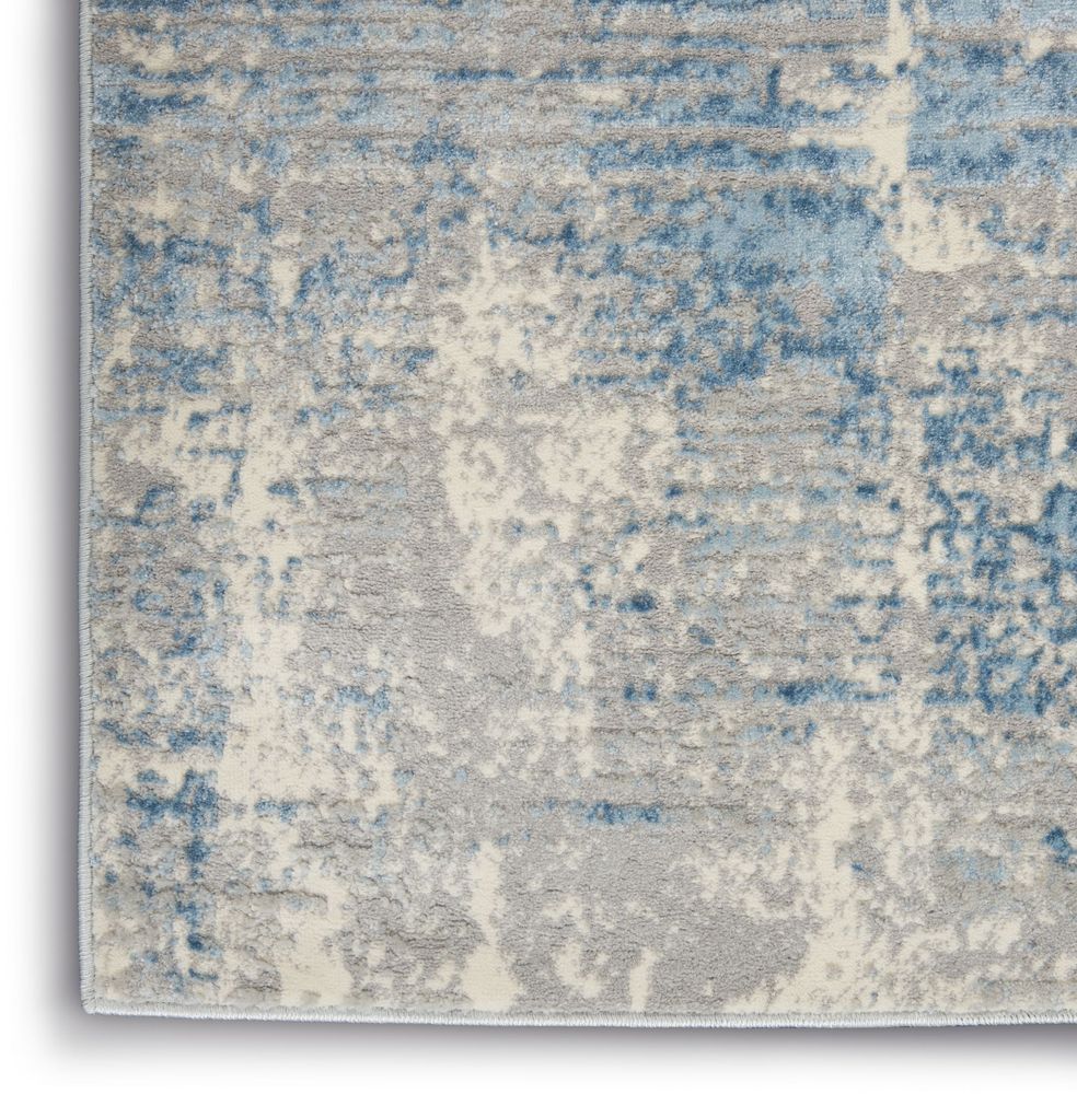 Nourison Solace SLA02 Rug - Ivory Grey &amp; Blue