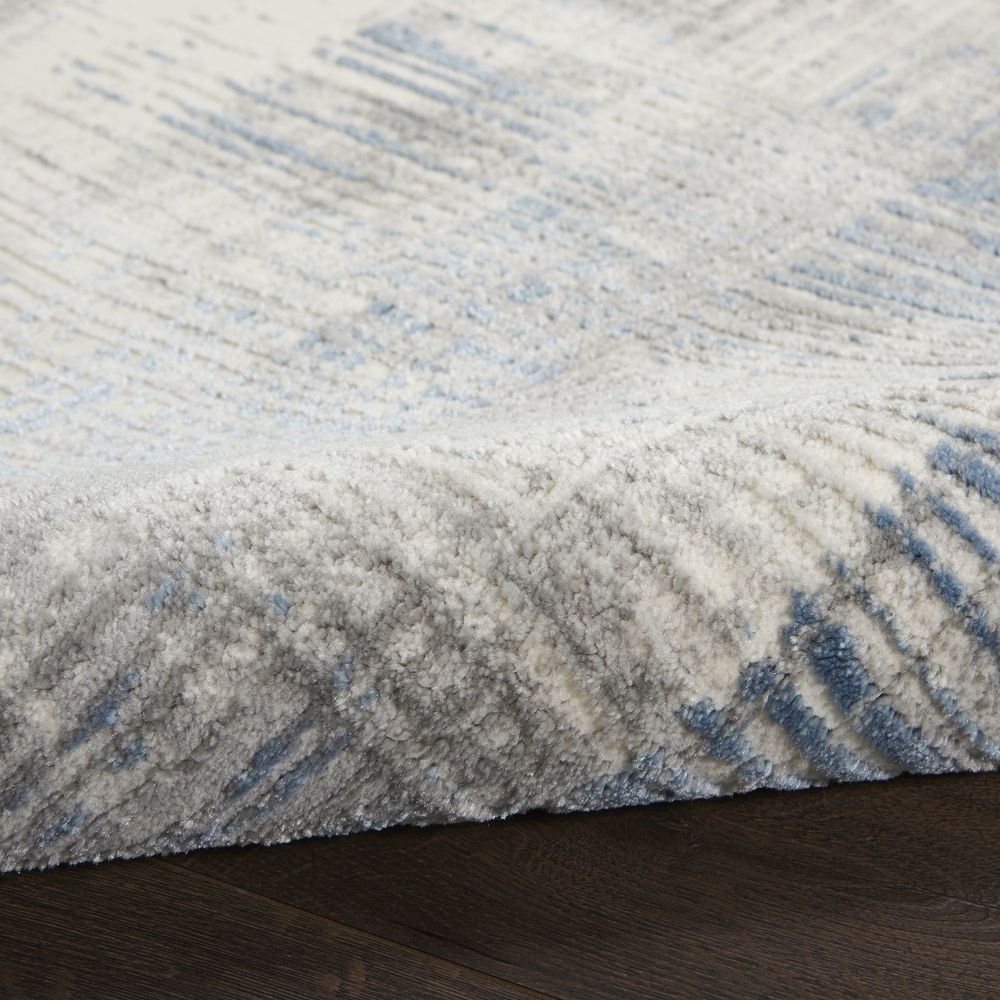 Nourison Solace SLA03 Rug - Ivory Grey &amp; Blue