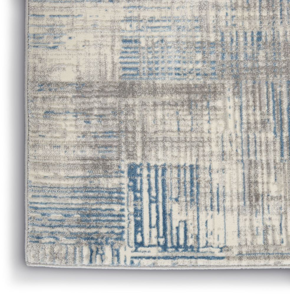 Nourison Solace SLA03 Rug - Ivory Grey &amp; Blue