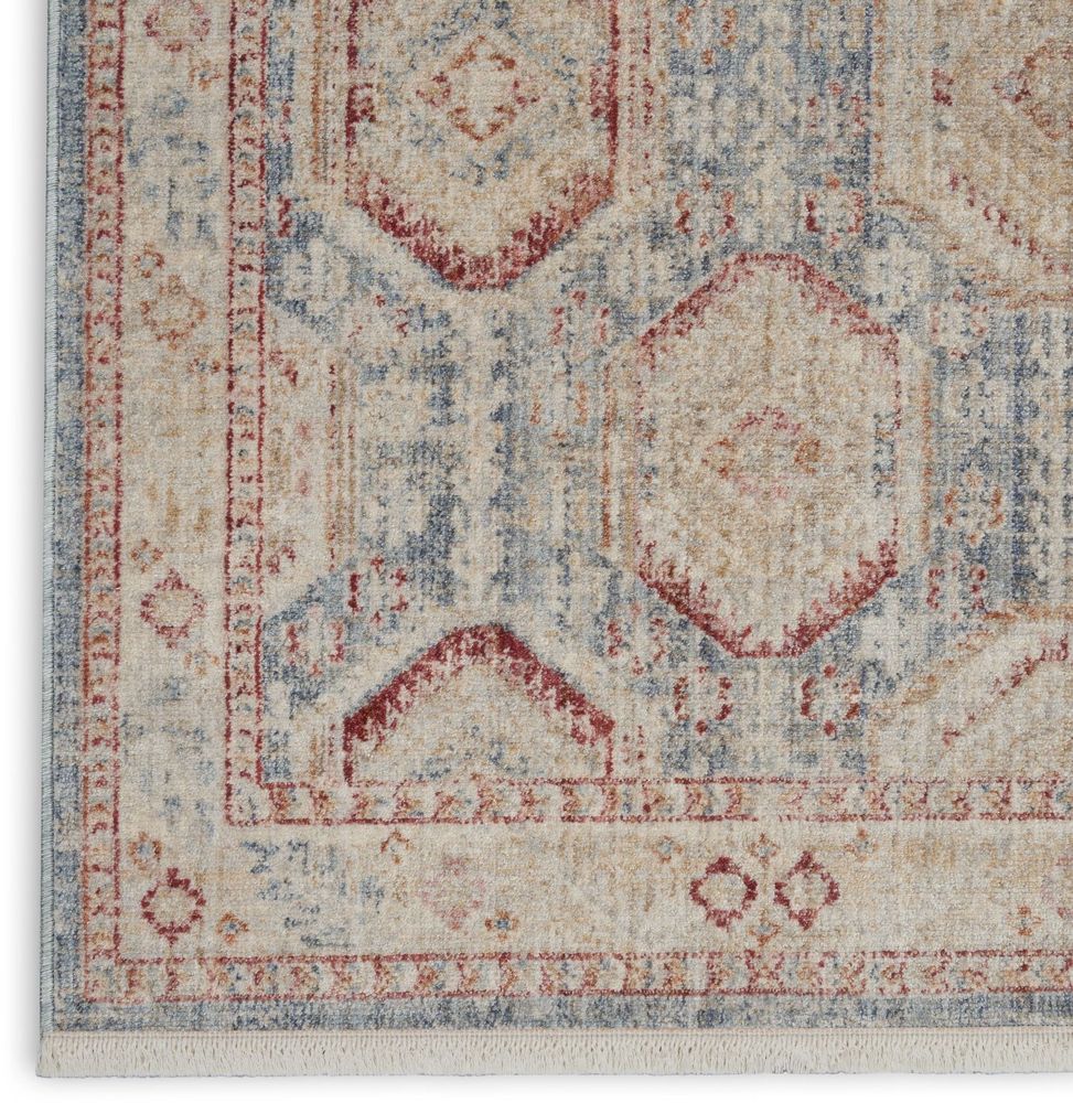 Nourison Homestead HMS01 Rug - Light Blue &amp; Multicolour