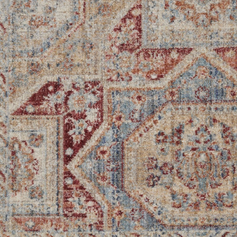 Nourison Homestead HMS02 Rug - Blue &amp; Brick