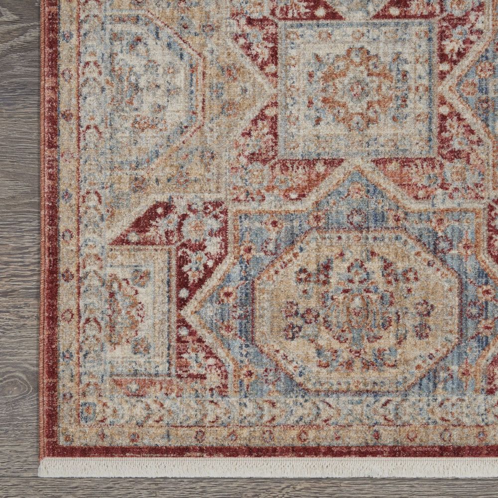 Nourison Homestead HMS02 Rug - Blue &amp; Brick