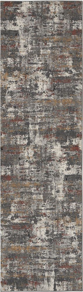 Nourison Tangra TNR02 Runner Rug - Grey &amp; Multicolour