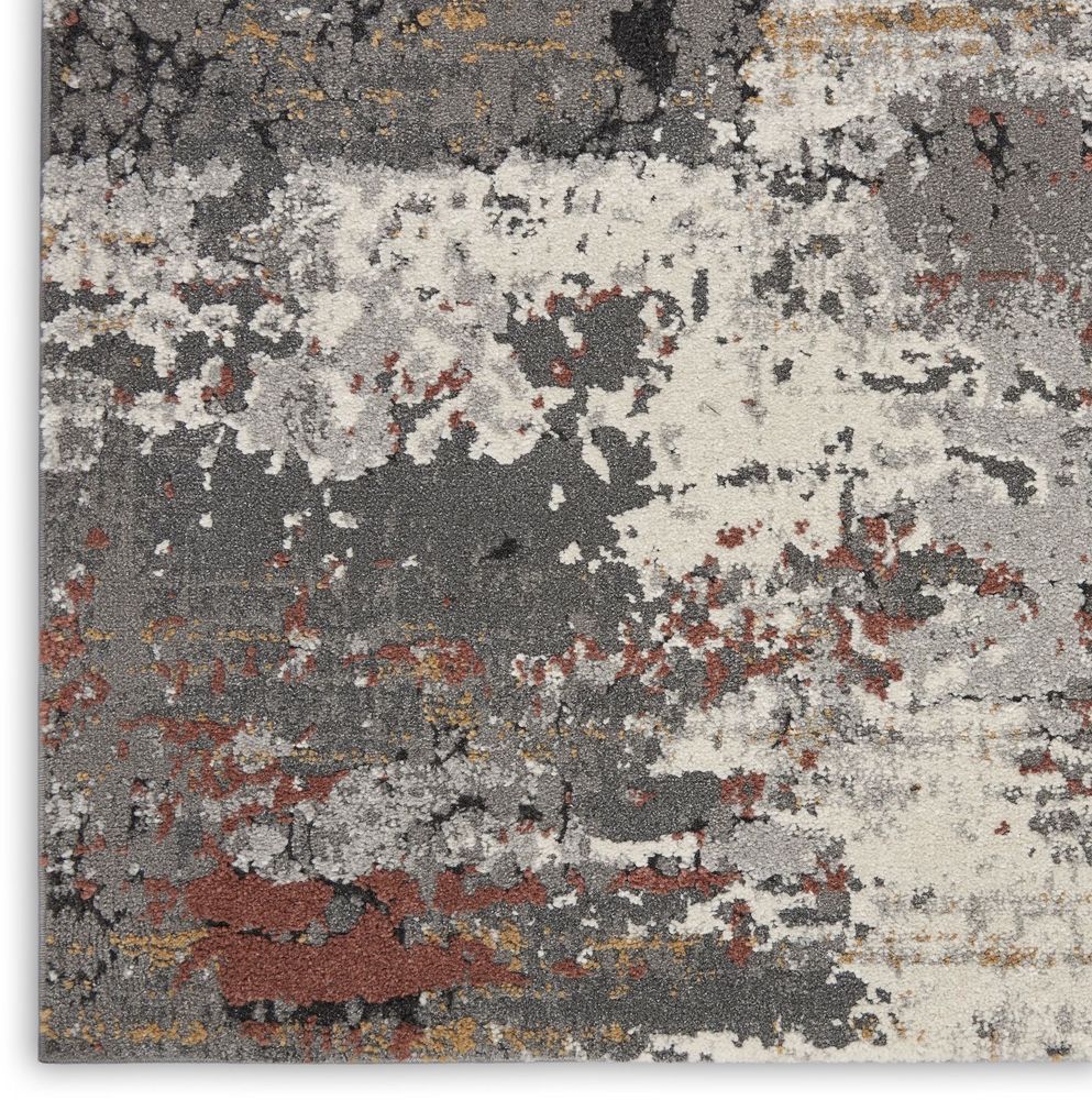 Nourison Tangra TNR02 Runner Rug - Grey &amp; Multicolour