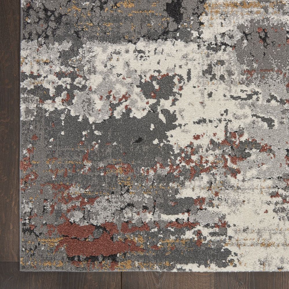 Nourison Tangra TNR02 Runner Rug - Grey &amp; Multicolour