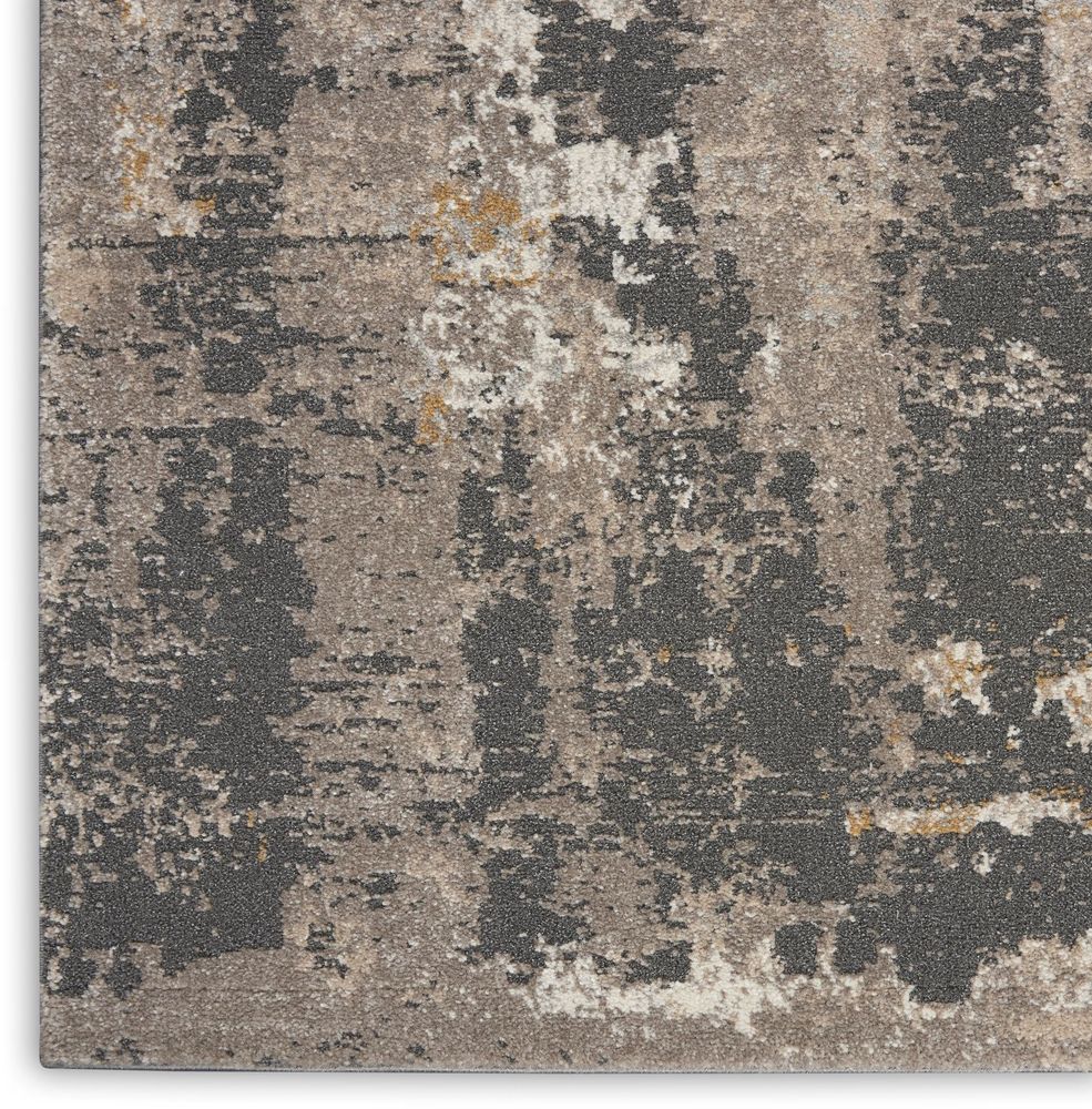 Nourison Tangra TNR05 Runner Rug - Cream &amp; Grey