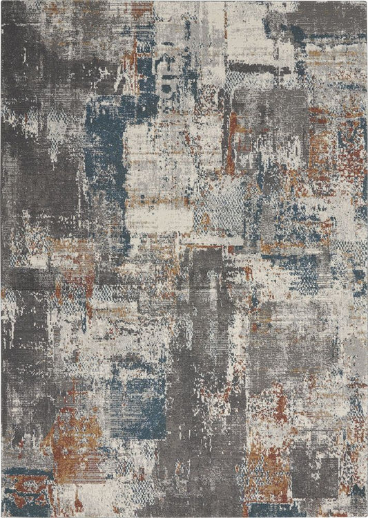 Nourison Tangra TNR06 Rug - Grey &amp; Multicolour