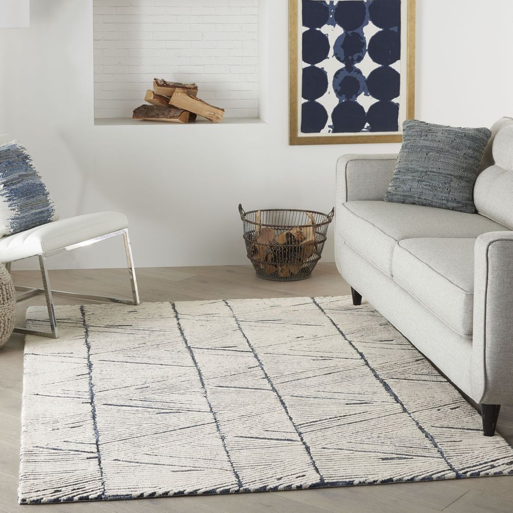 Nourison Colorado CLR01 Rug - White &amp; Blue