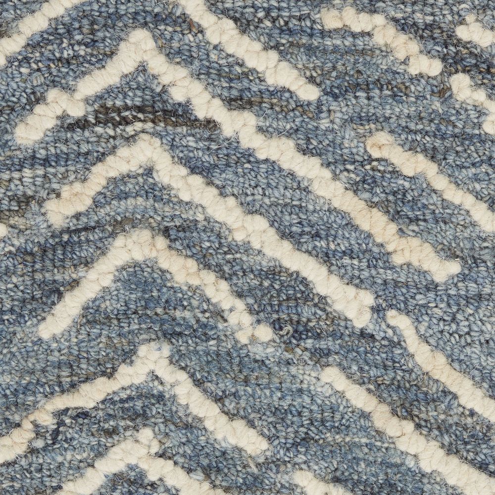 Nourison Colorado CLR02 Runner Rug - Indigo &amp; Ivory