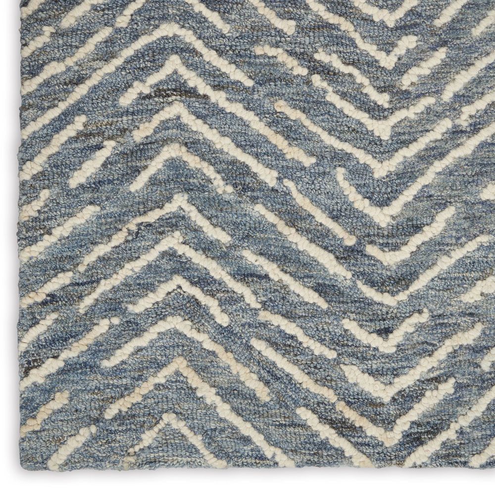 Nourison Colorado CLR02 Runner Rug - Indigo &amp; Ivory