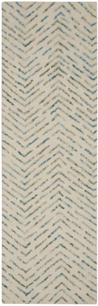 Nourison Colorado CLR02 Runner Rug - Ivory &amp; Green