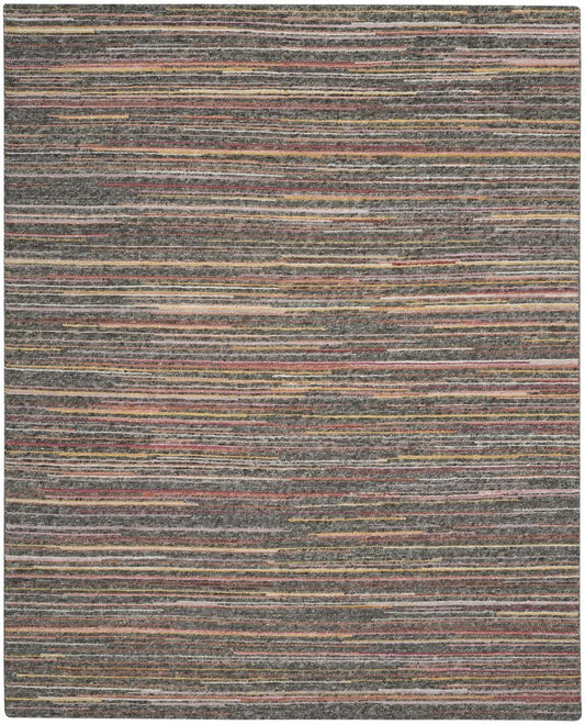 Nourison Plateau PAE01 Rug - Grey &amp; Flame