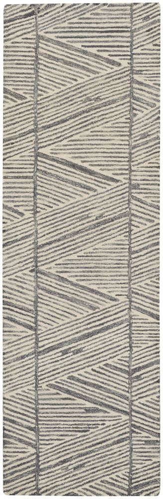 Nourison Colorado CLR01 Runner Rug - Grey &amp; White