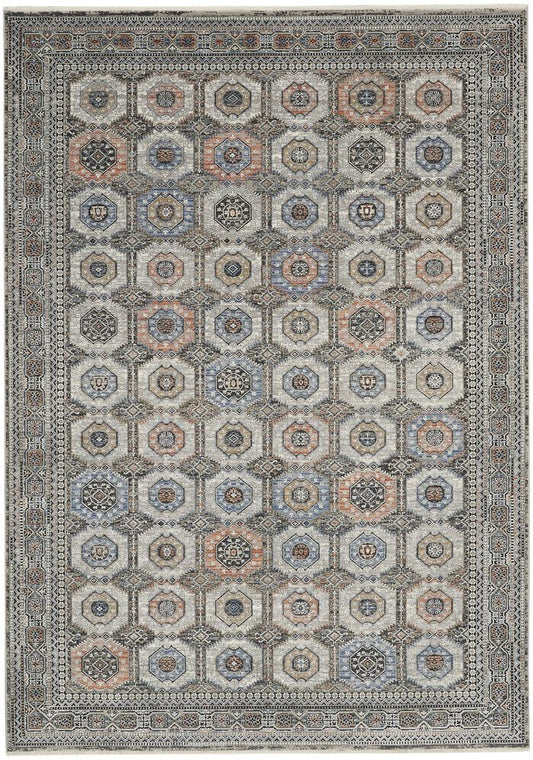 Nourison Starry Nights STN09 Rug - Grey &amp; Navy