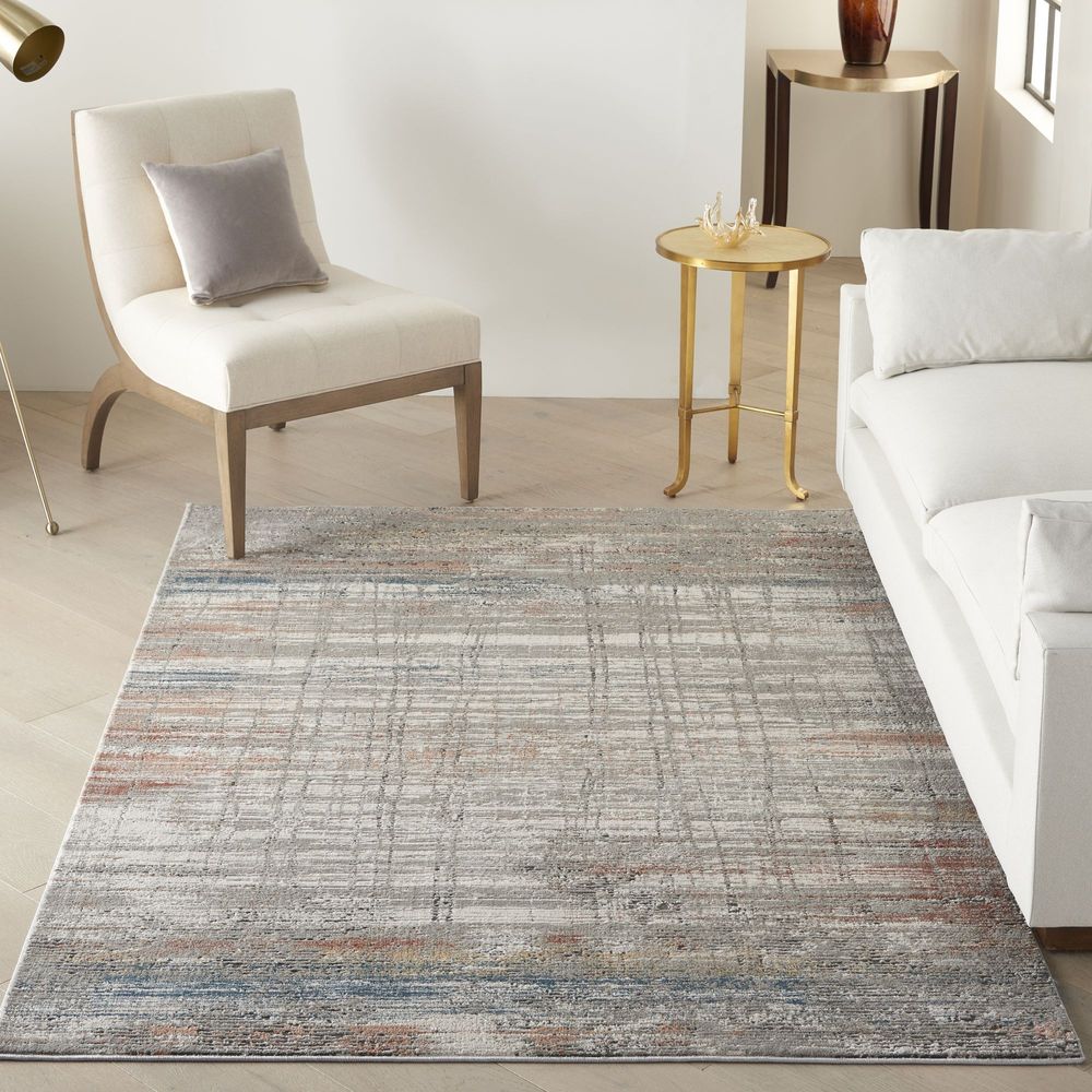 Nourison Rustic Textures RUS12 Rug - Grey &amp; Multicolour