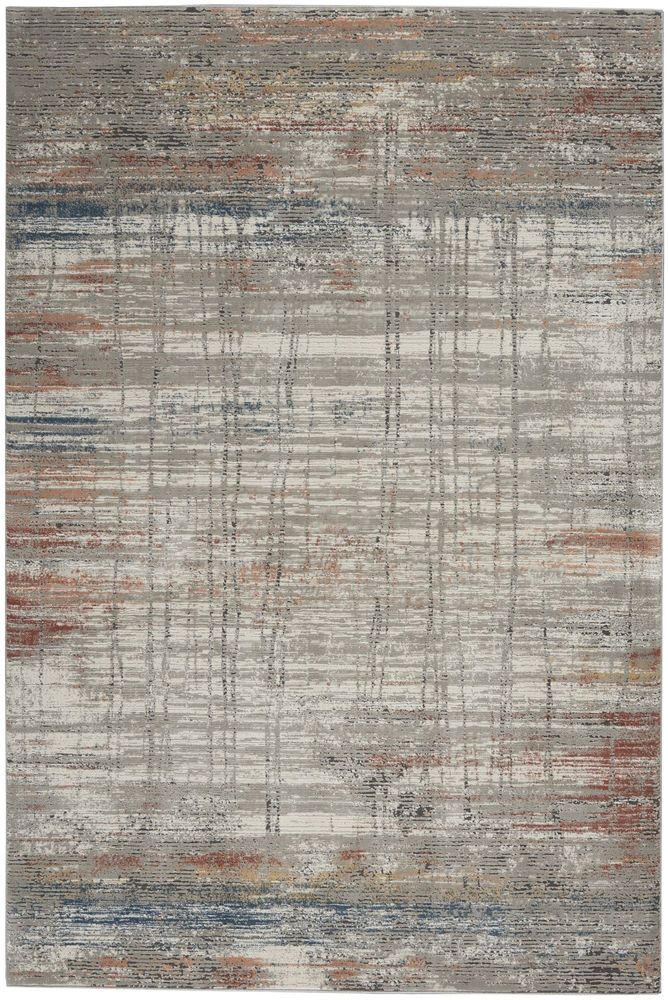 Nourison Rustic Textures RUS12 Rug - Grey &amp; Multicolour