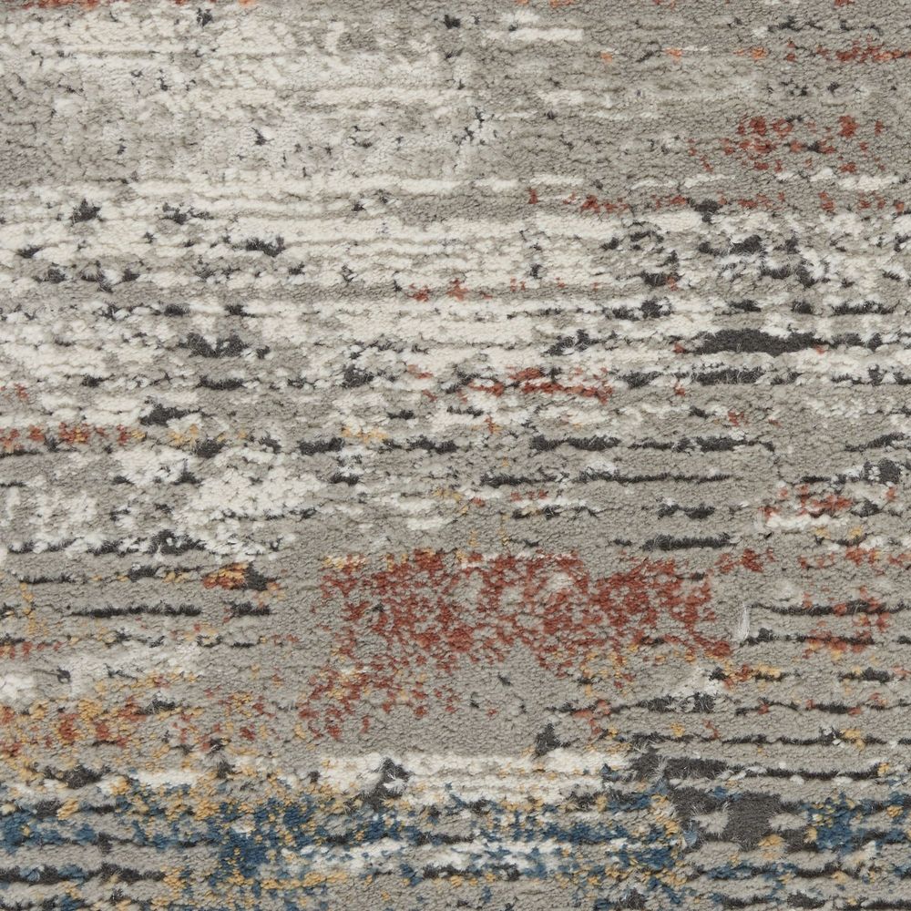 Nourison Rustic Textures RUS12 Rug - Grey &amp; Multicolour