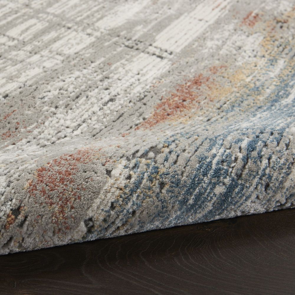 Nourison Rustic Textures RUS12 Rug - Grey &amp; Multicolour