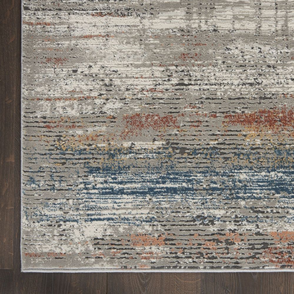 Nourison Rustic Textures RUS12 Rug - Grey &amp; Multicolour