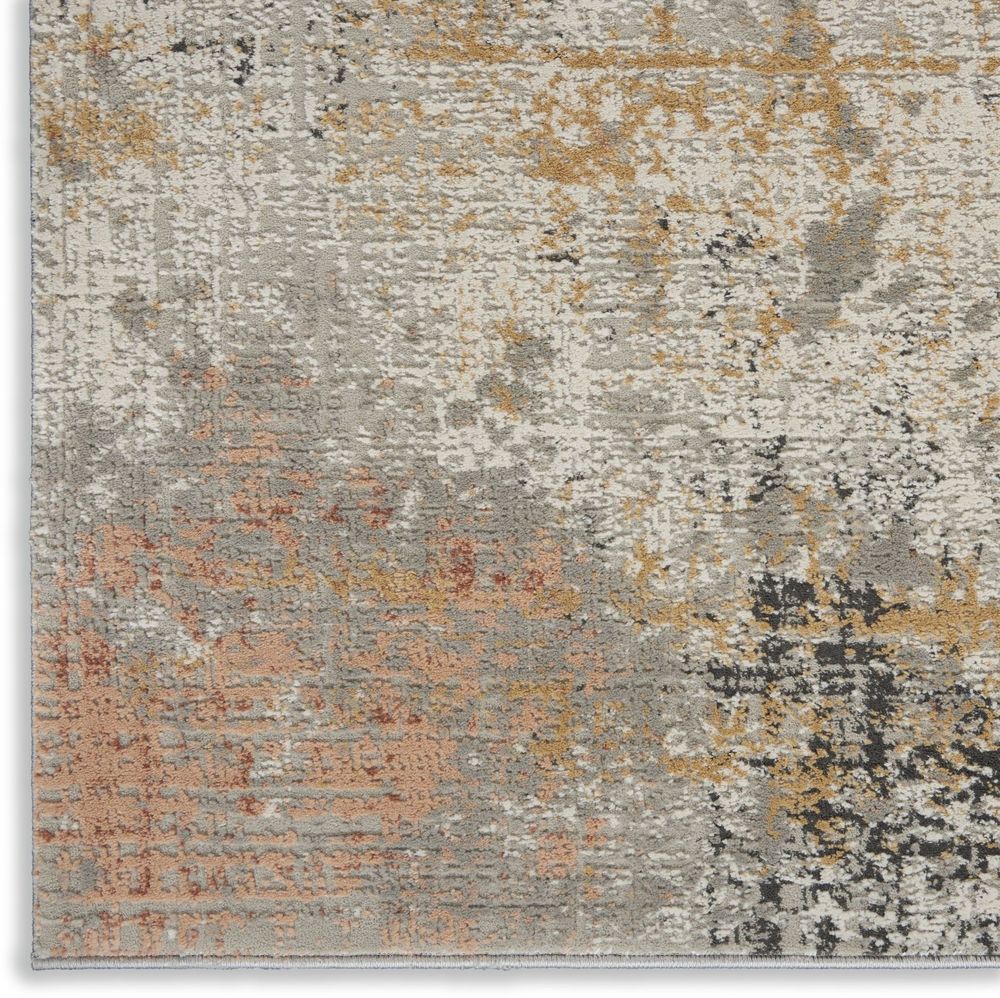 Nourison Rustic Textures RUS13 Rug - Grey &amp; Blue