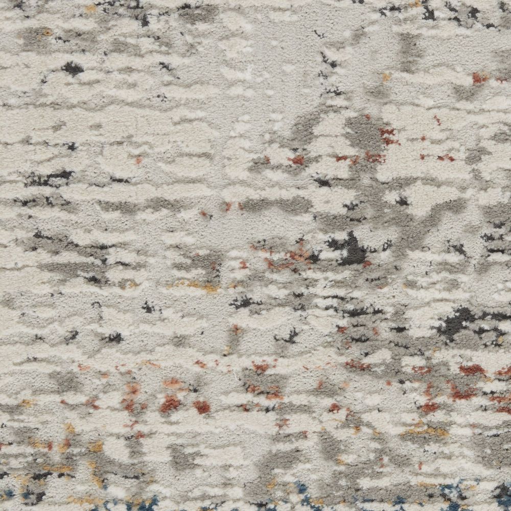 Nourison Rustic Textures RUS14 Rug - Light Grey &amp; Multicolour