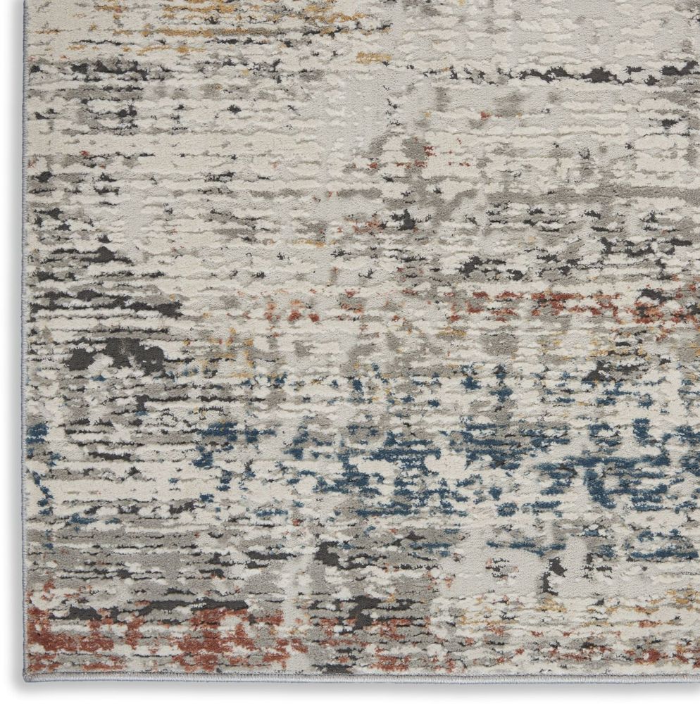 Nourison Rustic Textures RUS14 Rug - Light Grey &amp; Multicolour