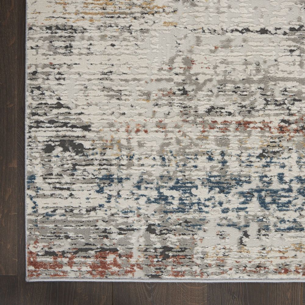 Nourison Rustic Textures RUS14 Rug - Light Grey &amp; Multicolour