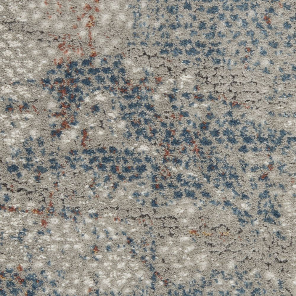 Nourison Rustic Textures RUS15 Rug - Light Grey &amp; Blue