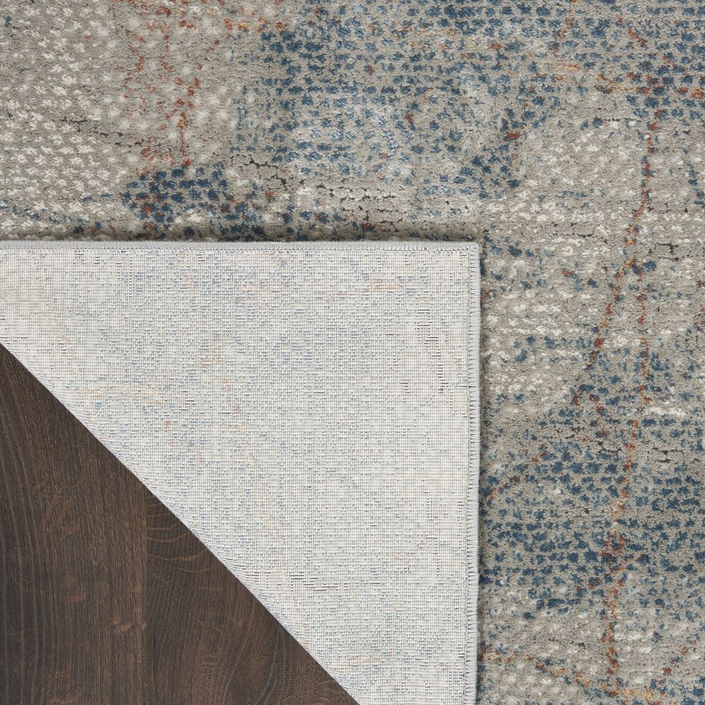 Nourison Rustic Textures RUS15 Rug - Light Grey &amp; Blue