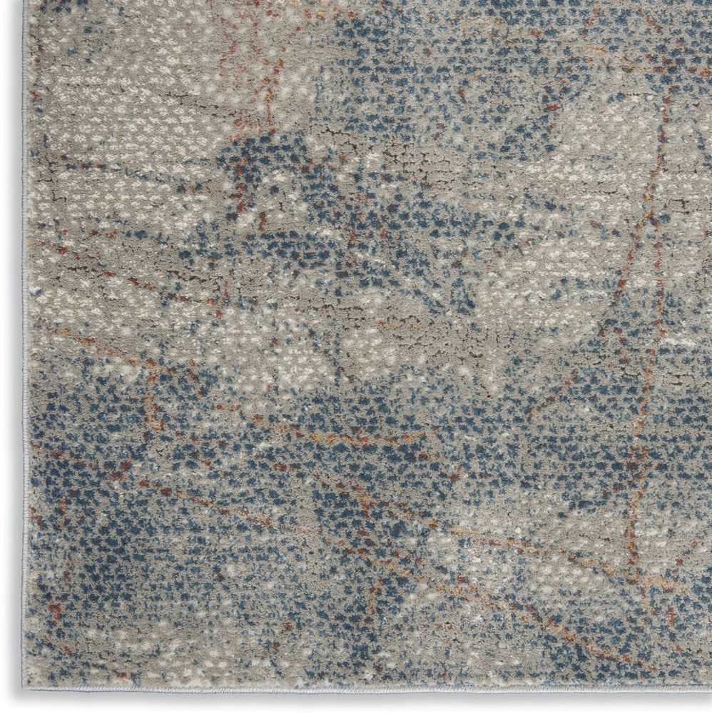 Nourison Rustic Textures RUS15 Rug - Light Grey &amp; Blue