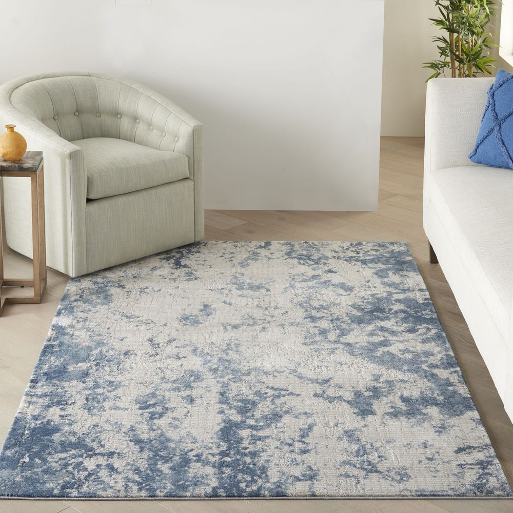 Nourison Rustic Textures RUS16 Rug - Grey &amp; Blue