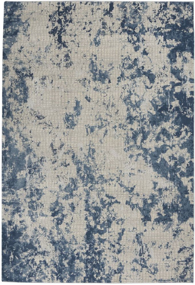 Nourison Rustic Textures RUS16 Rug - Grey &amp; Blue