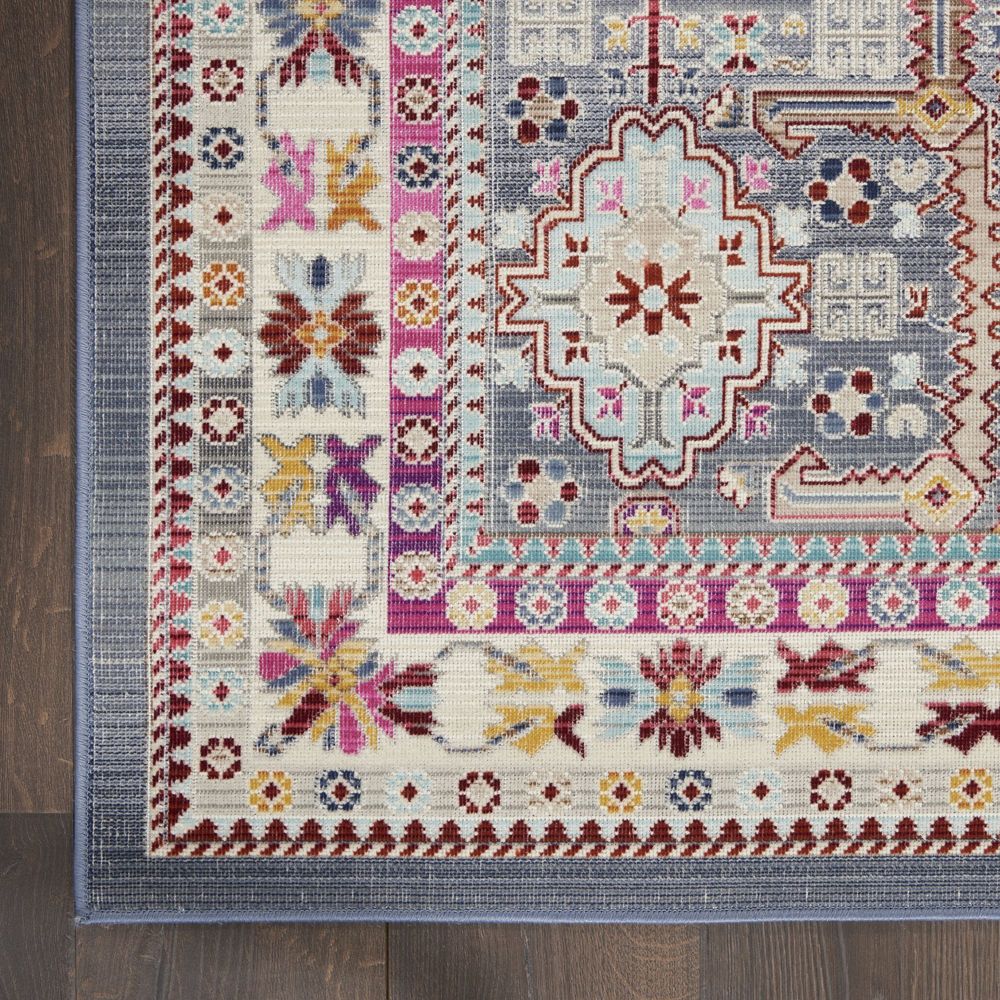 Nourison Vintage Kashan VKA05 Rug - Grey &amp; Multicolour