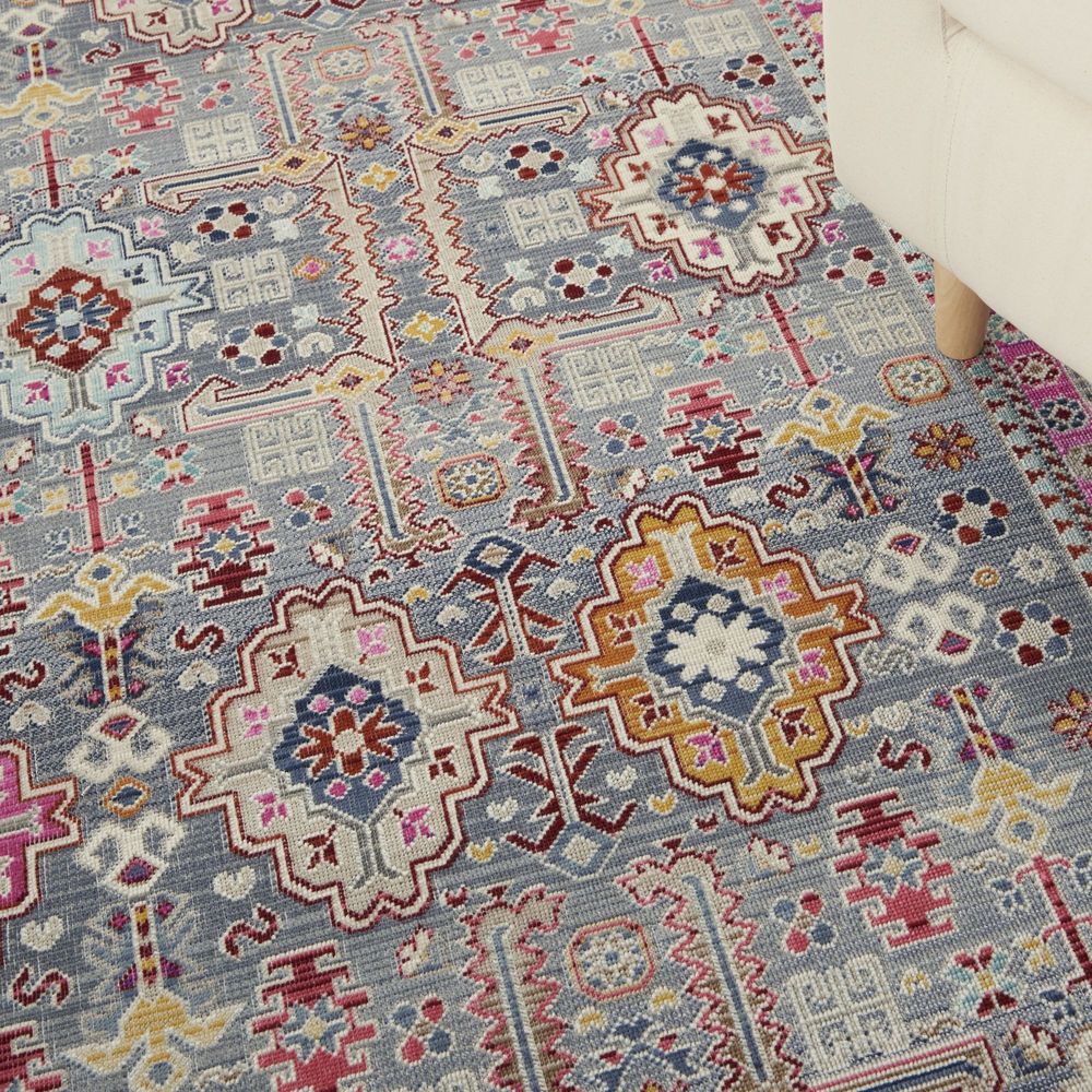 Nourison Vintage Kashan VKA05 Rug - Grey &amp; Multicolour