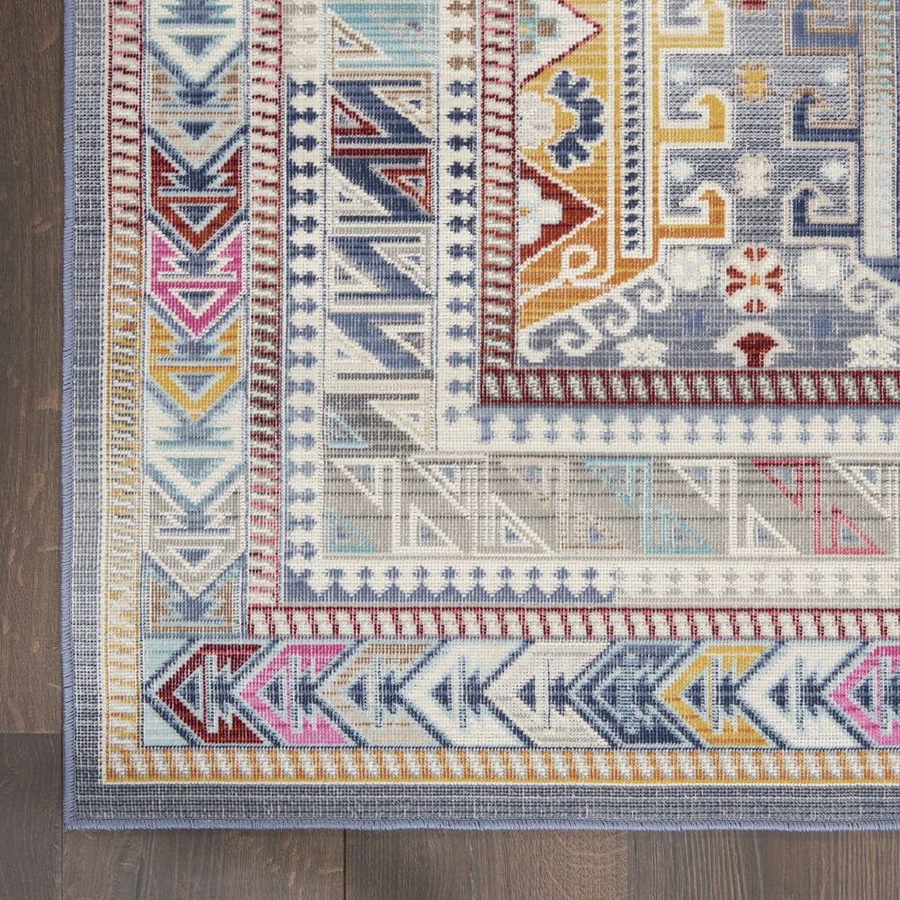 Nourison Vintage Kashan VKA06 Runner Rug - Grey &amp; Multicolour