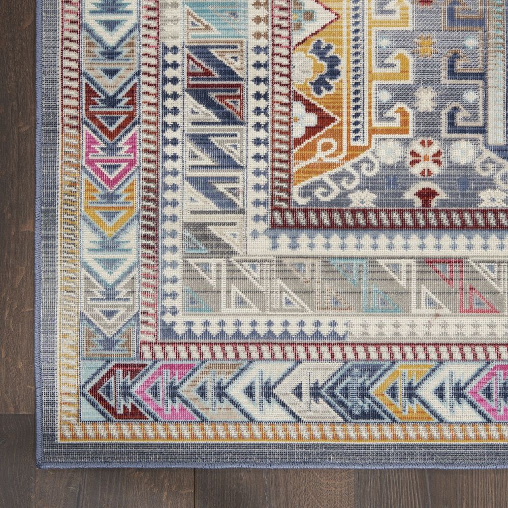 Nourison Vintage Kashan VKA06 Rug - Grey &amp; Multicolour