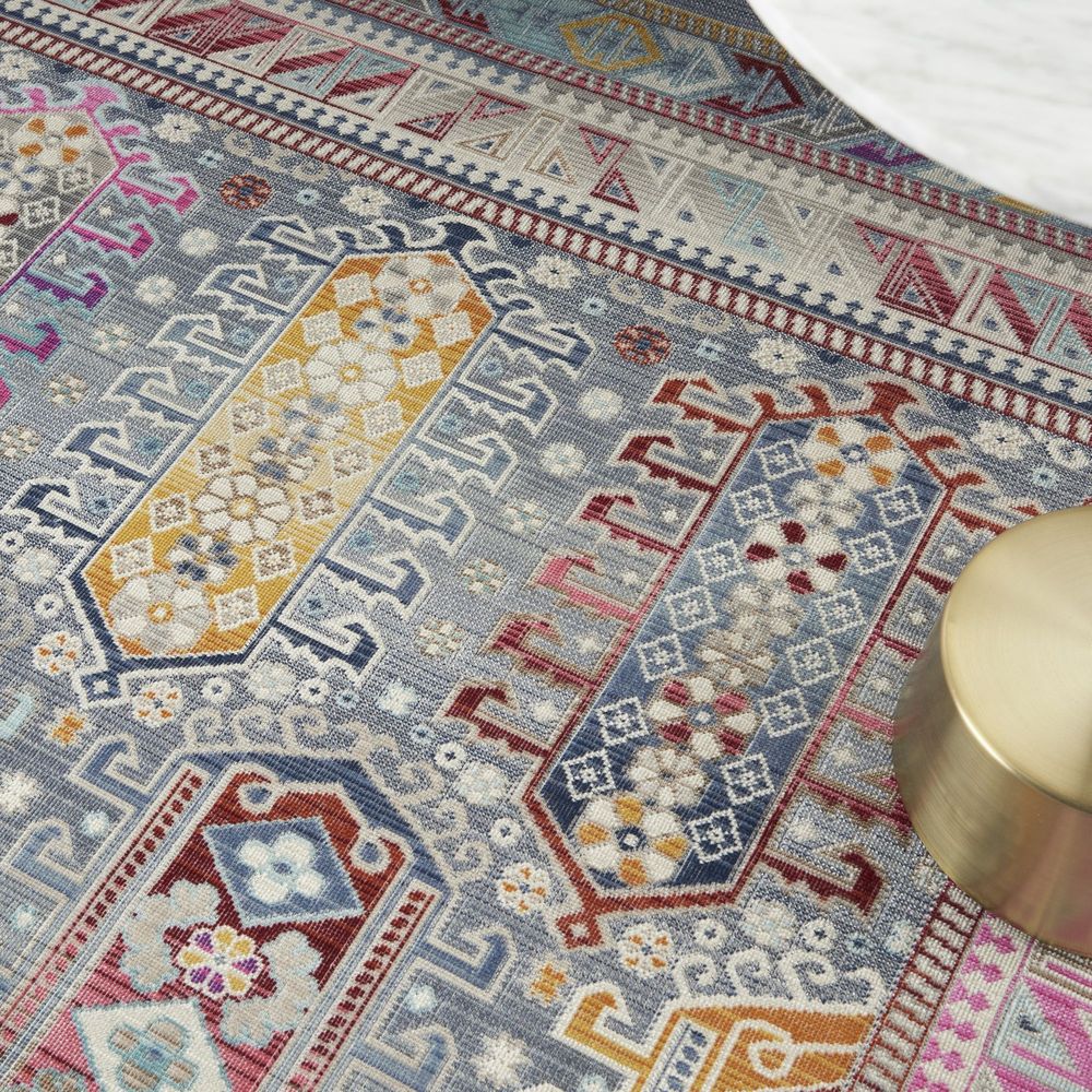 Nourison Vintage Kashan VKA06 Rug - Grey &amp; Multicolour