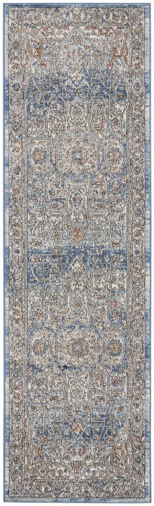 Nourison Quarry QUA11 Runner Rug - Ivory Blue