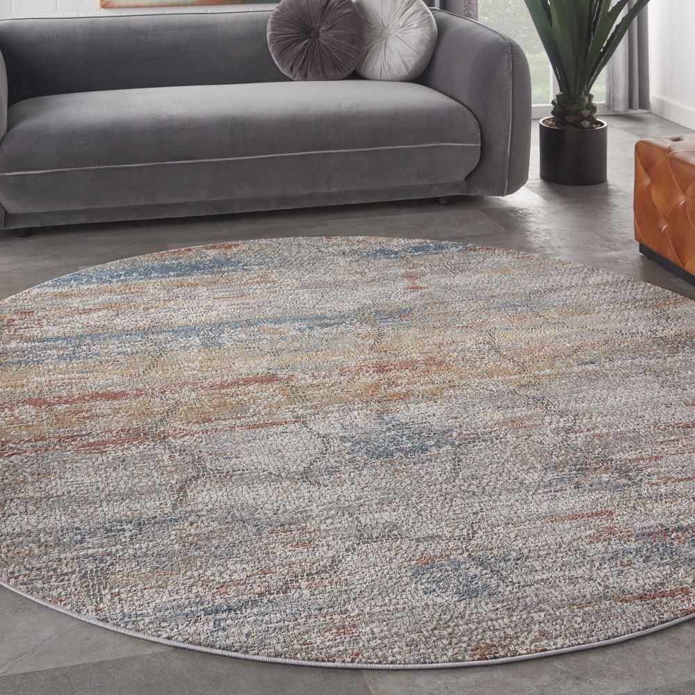 Nourison Rustic Textures RUS11 Round Rug - Multicolour